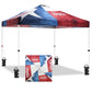 Easy Setup Straight Leg 10x10 Pop Up Canopy Tent Graphix Top w/ 100 sqft of Shade - Eagle Peak Custom Canopy Tent