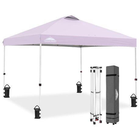 Easy Setup Straight Leg 10x10 Pop Up Canopy Tent w/ 100 sqft of Shade - Eagle Peak Custom Canopy Tent