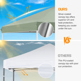 Easy Setup Straight Leg 10x10 Pop Up Canopy Tent w/ 100 sqft of Shade - Eagle Peak Custom Canopy Tent