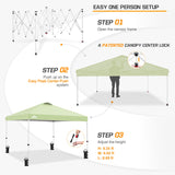 Easy Setup Straight Leg 10x10 Pop Up Canopy Tent w/ 100 sqft of Shade - Eagle Peak Custom Canopy Tent