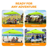 Easy Setup Straight Leg 10x10 Pop Up Canopy Tent w/ 100 sqft of Shade - Eagle Peak®