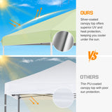 Easy Setup Straight Leg 10x10 Pop Up Canopy Tent w/ 100 sqft of Shade - Eagle Peak Custom Canopy Tent