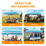Easy Setup Straight Leg 10x10 Pop Up Canopy Tent w/ 100 sqft of Shade - Eagle Peak®