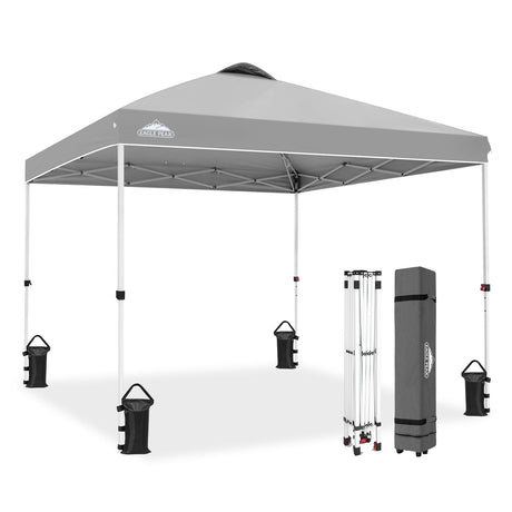 Easy Setup Straight Leg 10x10 Pop Up Canopy Tent w/ 100 sqft of Shade - Eagle Peak®