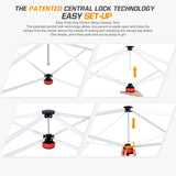 Easy Setup Straight Leg 10x10 Pop Up Canopy Tent w/ 100 sqft of Shade - Eagle Peak Custom Canopy Tent