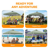 Easy Setup Straight Leg 10x10 Pop Up Canopy Tent w/ 100 sqft of Shade - Eagle Peak®