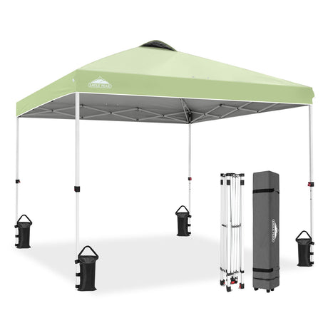 Easy Setup Straight Leg 10x10 Pop Up Canopy Tent w/ 100 sqft of Shade - Eagle Peak®