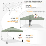 Easy Setup Straight Leg 10x10 Pop Up Canopy Tent w/ 100 sqft of Shade - Eagle Peak Custom Canopy Tent