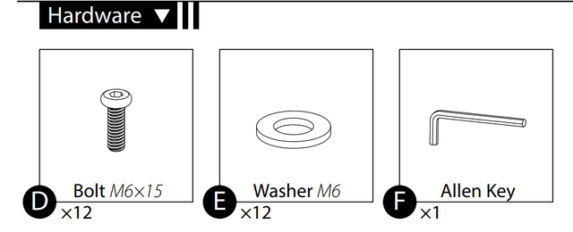 EP - FMA - C - Hardware Kit - Eagle Peak Custom Canopy Tent