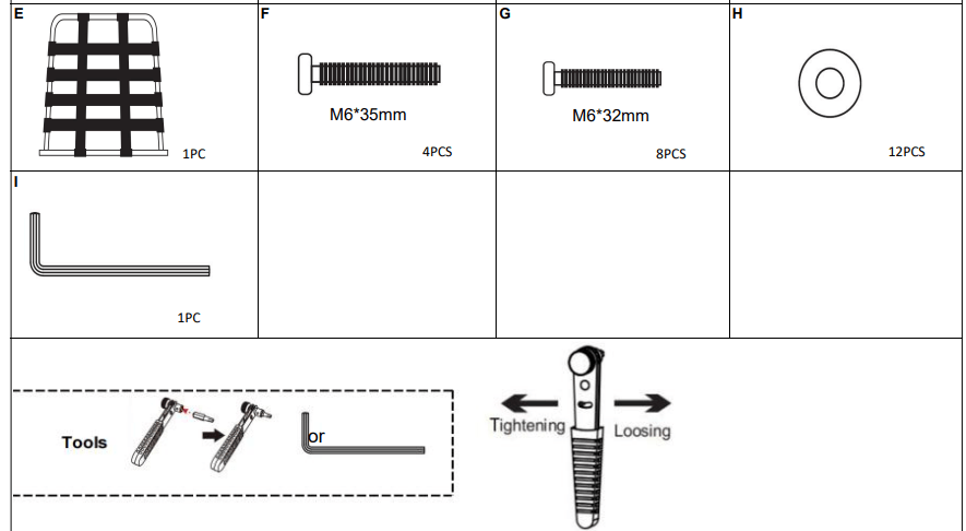 EP - FTX - C - Hardware Kit - Eagle Peak Custom Canopy Tent