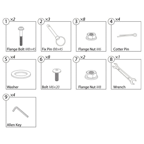 EP - SV02 - Hardware Kit - Eagle Peak Custom Canopy Tent