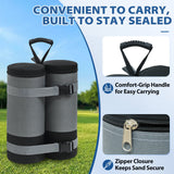 Extra Large Sandbags 180 lbs for Canopy Tent, Set of 4/6, Gray - Eagle Peak Custom Canopy Tent