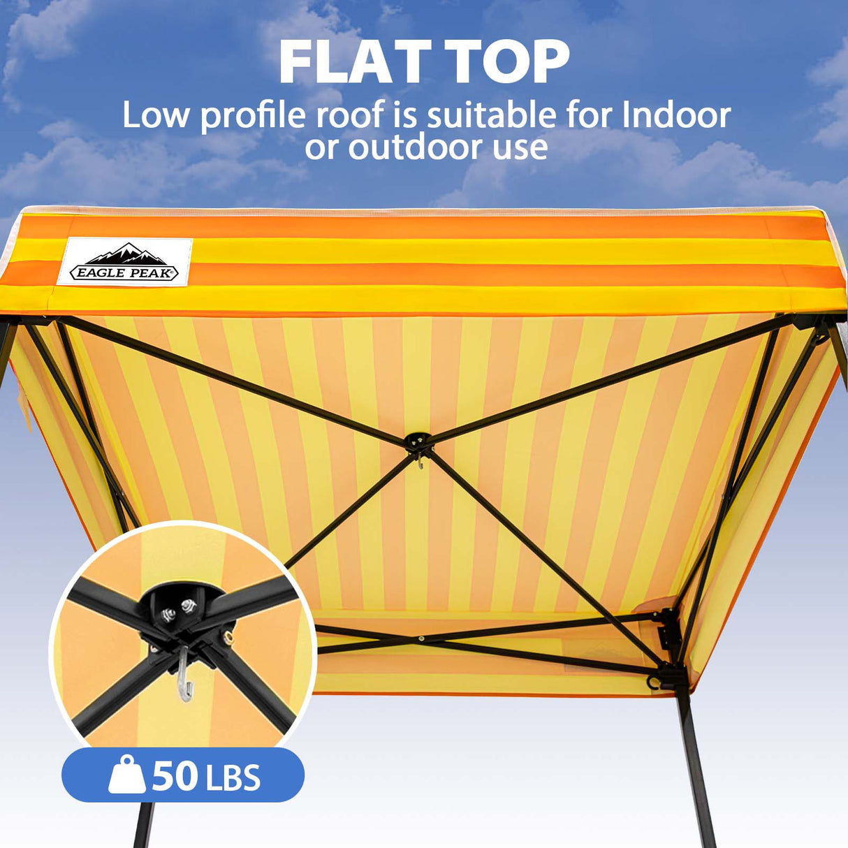 Flat Top 4x4 Pop-up Canopy Changing Room - Eagle Peak®