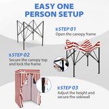 Flat Top 4x4 Pop-up Canopy Changing Room - Eagle Peak®