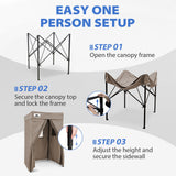 Flat Top 4x4 Pop-up Canopy Changing Room - Eagle Peak®