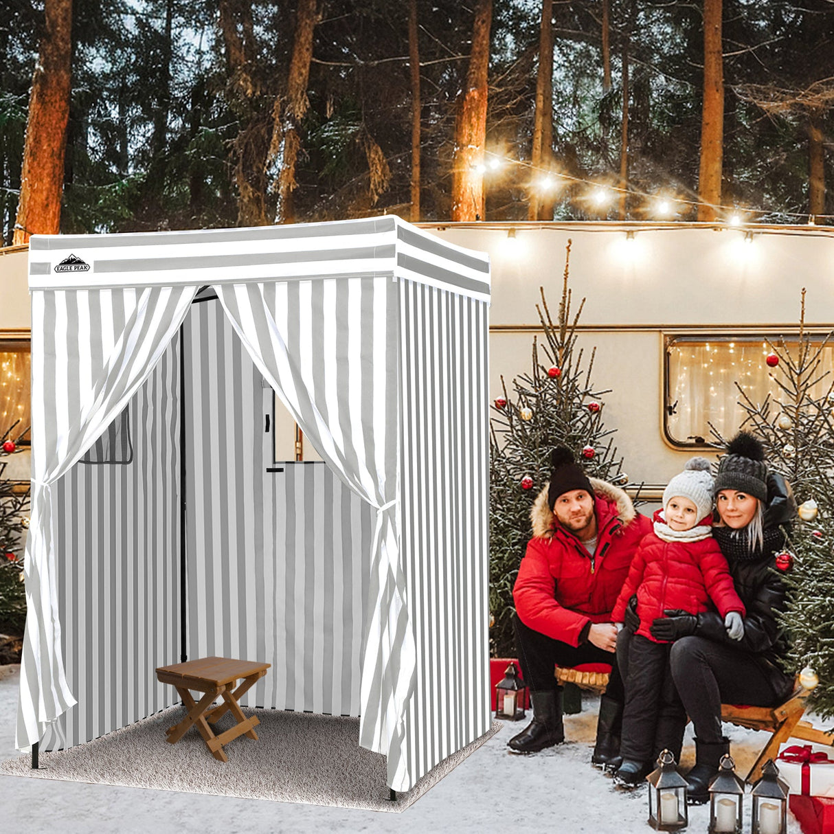 Flex Compact 5x5 Pop - up Canopy Changing Room - Eagle Peak Custom Canopy Tent