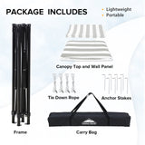 Flex Compact 5x5 Pop - up Canopy Changing Room - Eagle Peak Custom Canopy Tent