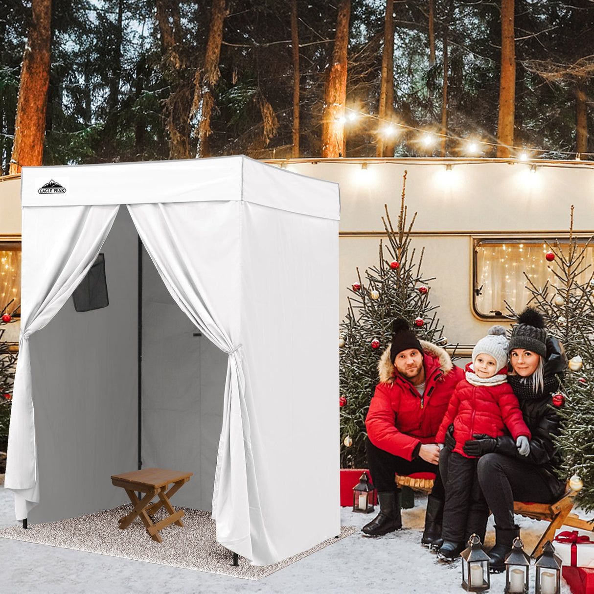 Flex Compact 5x5 Pop - up Canopy Changing Room - Eagle Peak Custom Canopy Tent