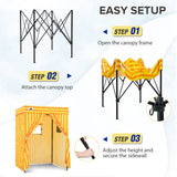 Flex Compact 5x5 Pop - up Canopy Changing Room - Eagle Peak Custom Canopy Tent