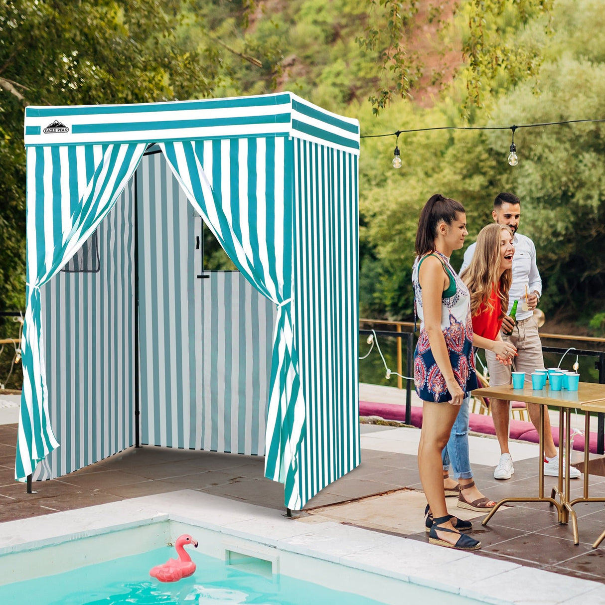 Flex Compact 5x5 Pop - up Canopy Changing Room - Eagle Peak Custom Canopy Tent