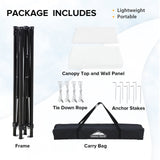 Flex Compact 5x5 Pop - up Canopy Changing Room - Eagle Peak Custom Canopy Tent