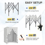 Flex Compact 5x5 Pop - up Canopy Changing Room - Eagle Peak Custom Canopy Tent