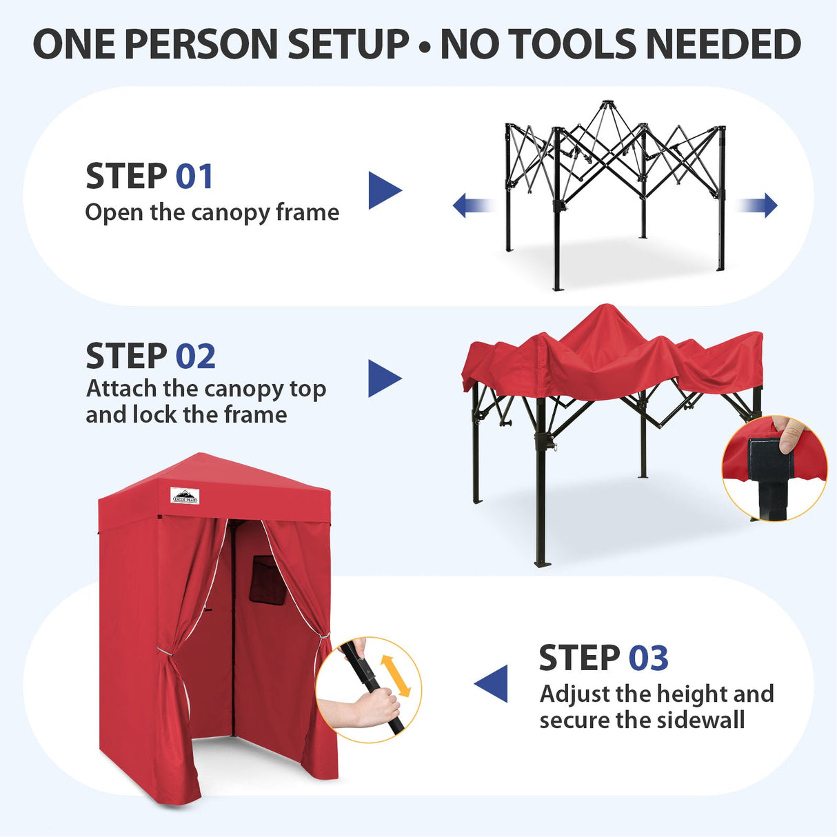 Flex Ultra Compact 4x4 Pop Up Changing Room Canopy - Eagle Peak®