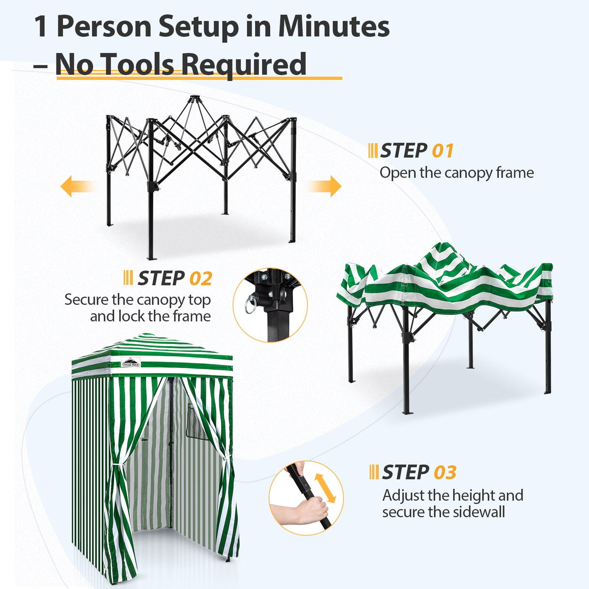 Flex Ultra Compact 4x4 Pop Up Changing Room Canopy - Eagle Peak Custom Canopy Tent