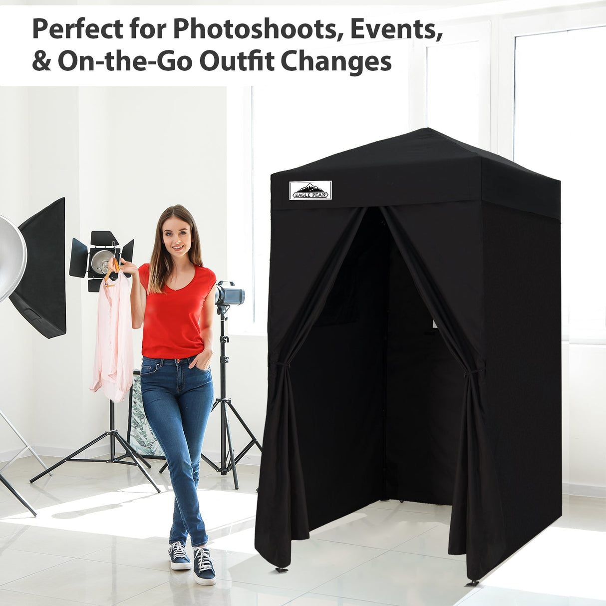 Flex Ultra Compact 4x4 Pop Up Changing Room Canopy - Eagle Peak Custom Canopy Tent