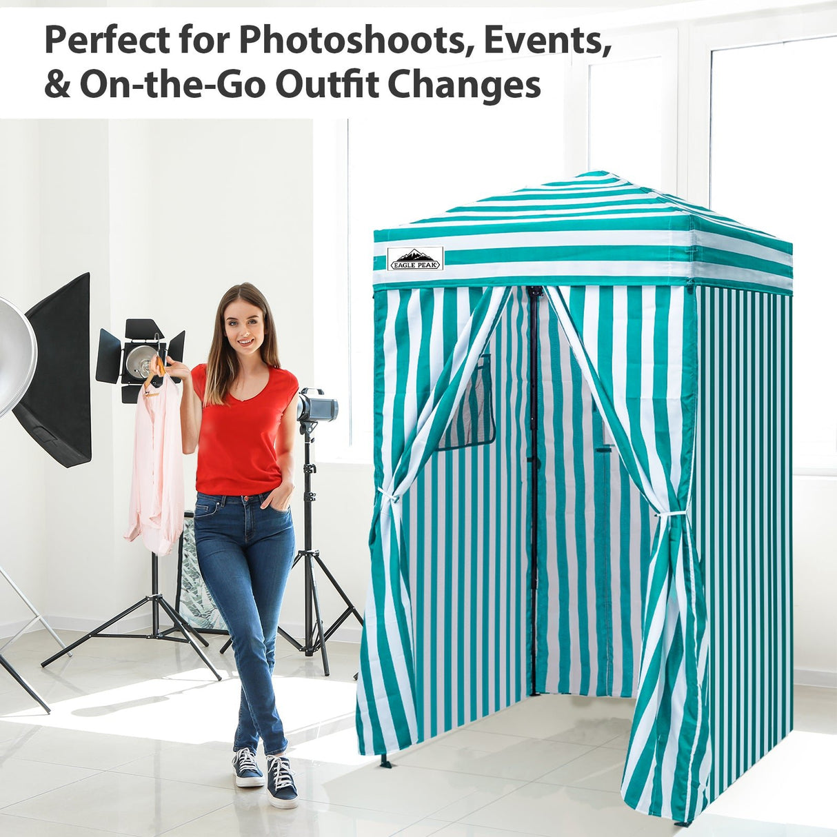 Flex Ultra Compact 4x4 Pop Up Changing Room Canopy - Eagle Peak Custom Canopy Tent