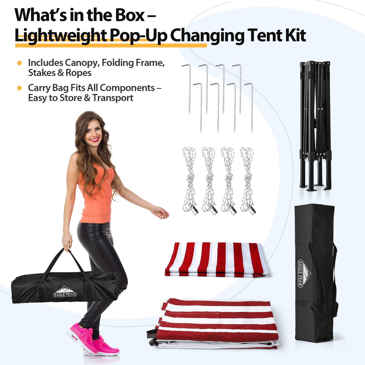 Flex Ultra Compact 4x4 Pop Up Changing Room Canopy - Eagle Peak Custom Canopy Tent