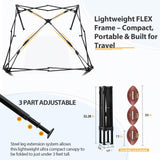 Flex Ultra Compact 4x4 Pop Up Changing Room Canopy - Eagle Peak Custom Canopy Tent