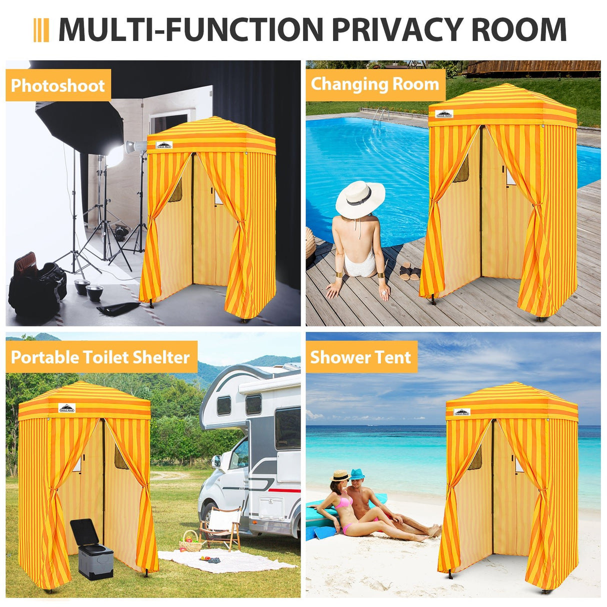 Flex Ultra Compact 4x4 Pop Up Changing Room Canopy - Eagle Peak Custom Canopy Tent