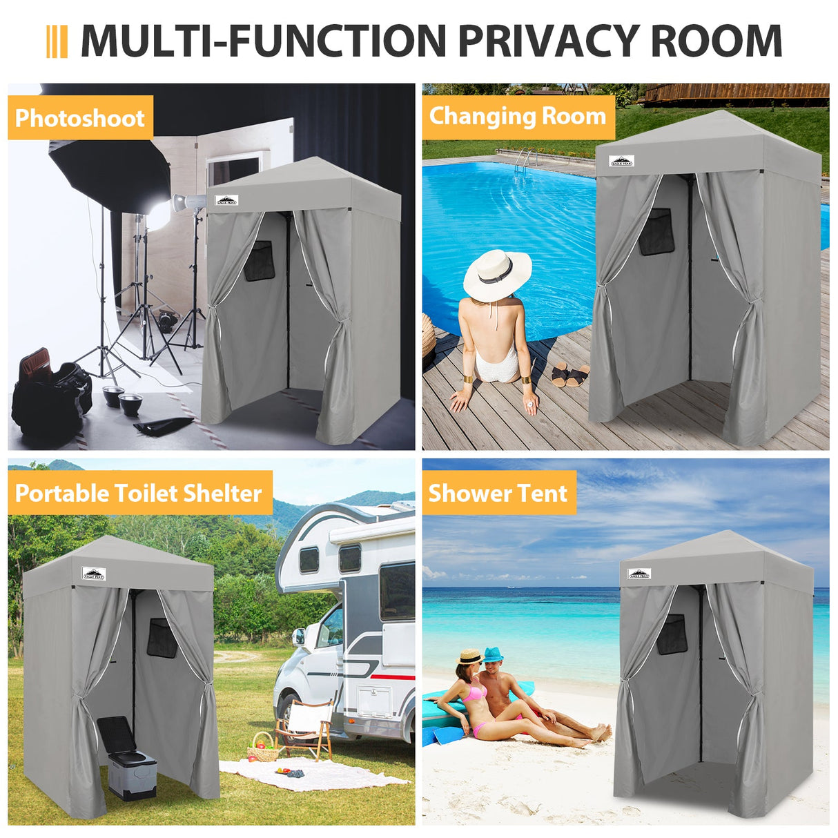 Flex Ultra Compact 4x4 Pop Up Changing Room Canopy - Eagle Peak Custom Canopy Tent