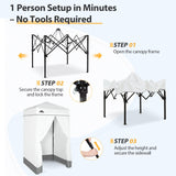 Flex Ultra Compact 4x4 Pop Up Changing Room Canopy - Eagle Peak Custom Canopy Tent