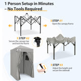 Flex Ultra Compact 4x4 Pop Up Changing Room Canopy - Eagle Peak Custom Canopy Tent