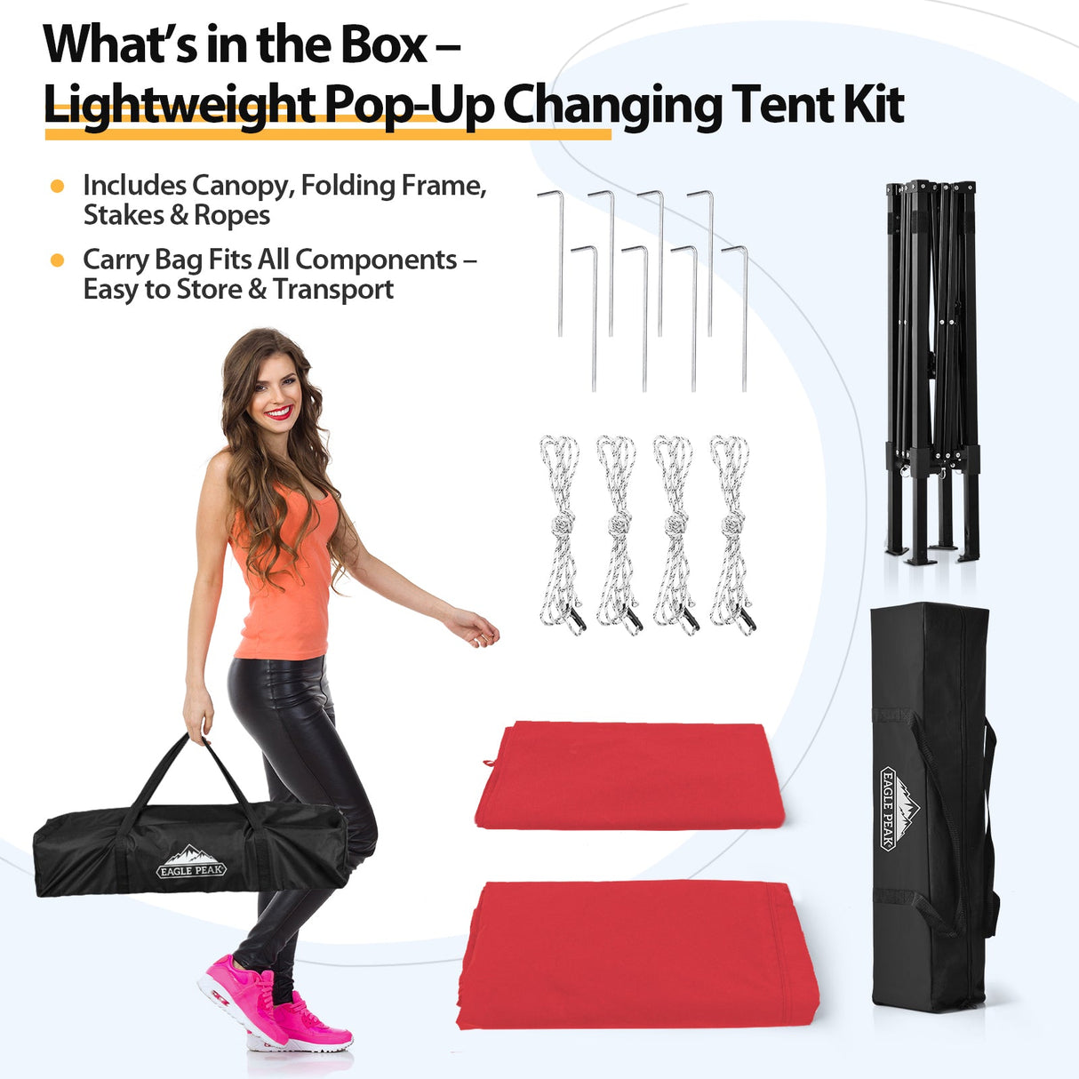 Flex Ultra Compact 4x4 Pop Up Changing Room Canopy - Eagle Peak Custom Canopy Tent