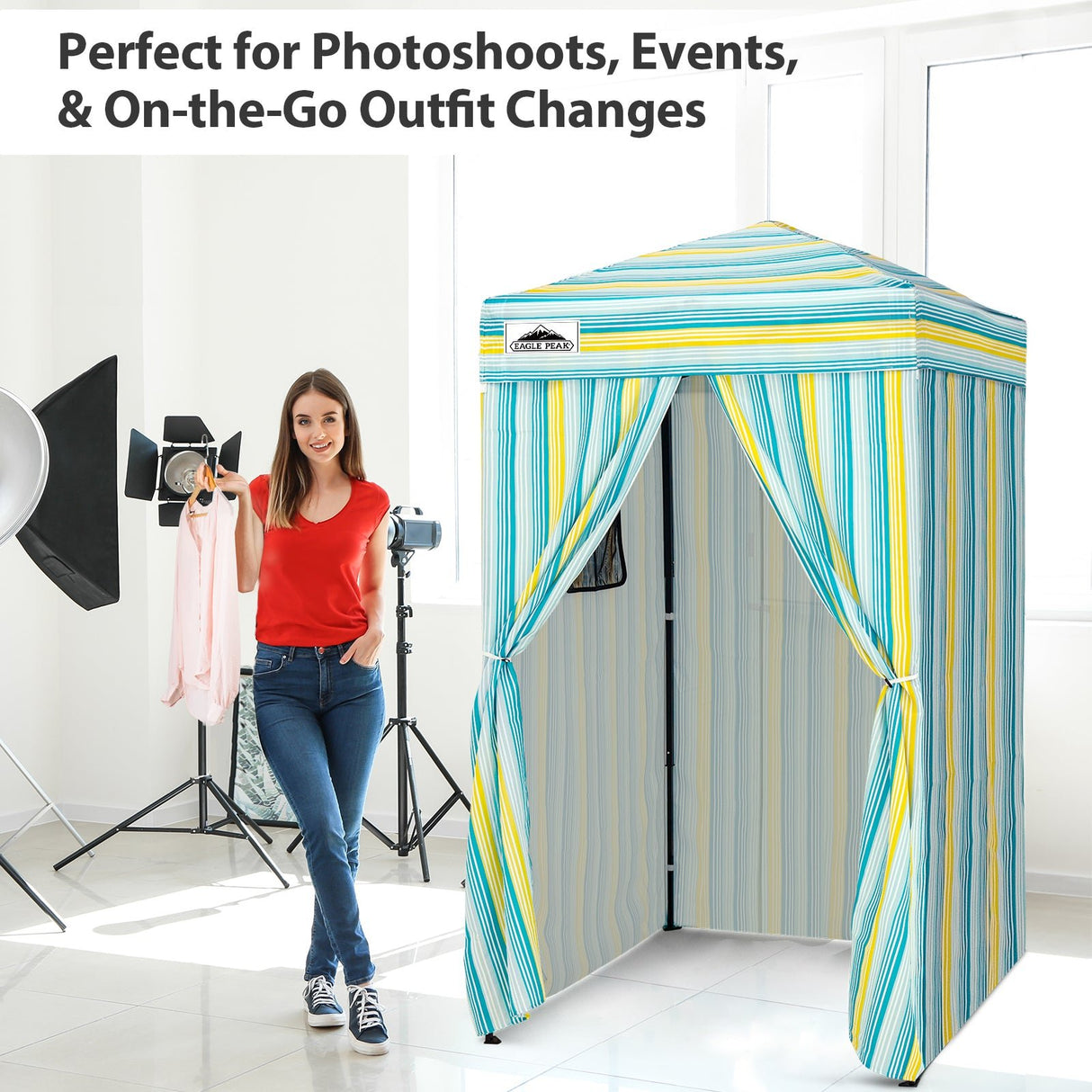 Flex Ultra Compact 4x4 Pop Up Changing Room Canopy - Eagle Peak Custom Canopy Tent