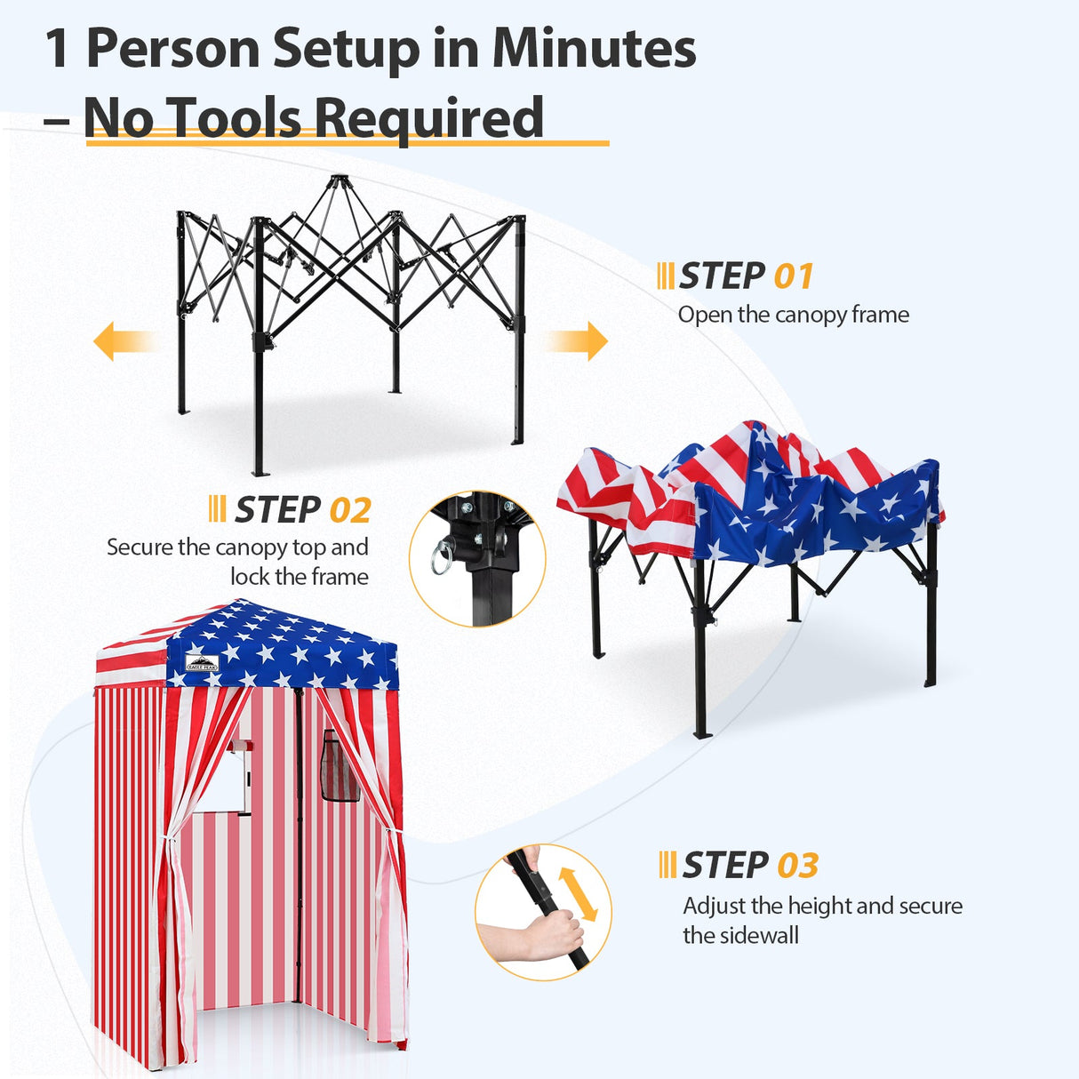 Flex Ultra Compact 4x4 Pop Up Changing Room Canopy - Eagle Peak Custom Canopy Tent