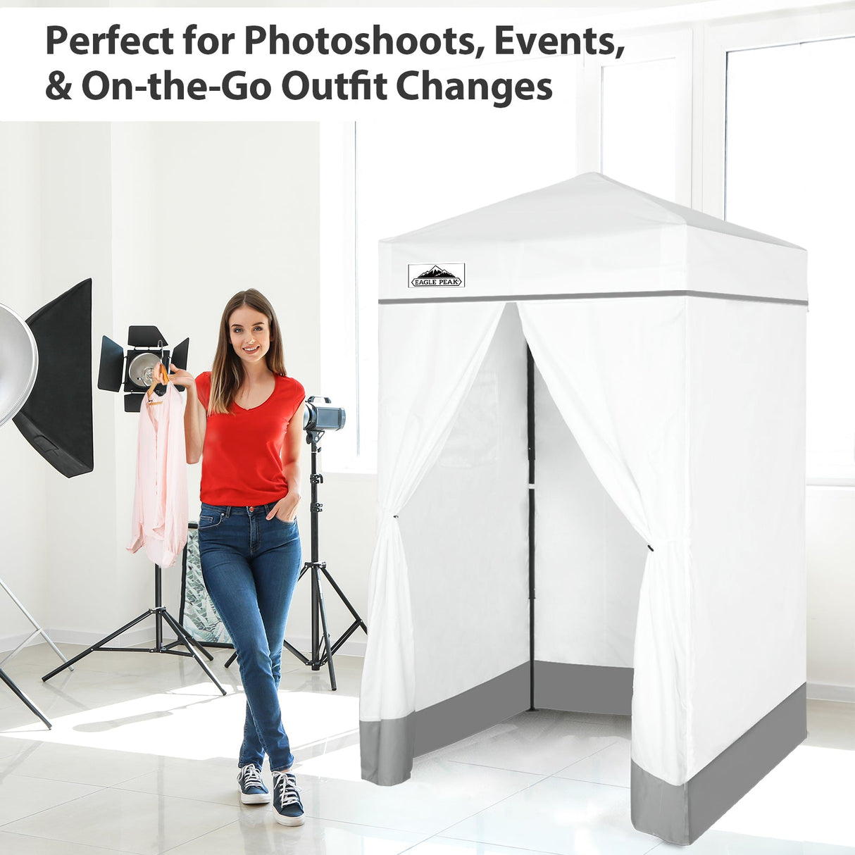 Flex Ultra Compact 4x4 Pop Up Changing Room Canopy - Eagle Peak Custom Canopy Tent