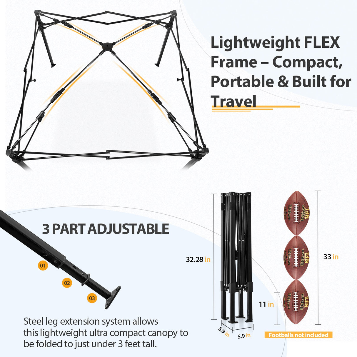 Flex Ultra Compact 4x4 Pop Up Changing Room Canopy - Eagle Peak Custom Canopy Tent