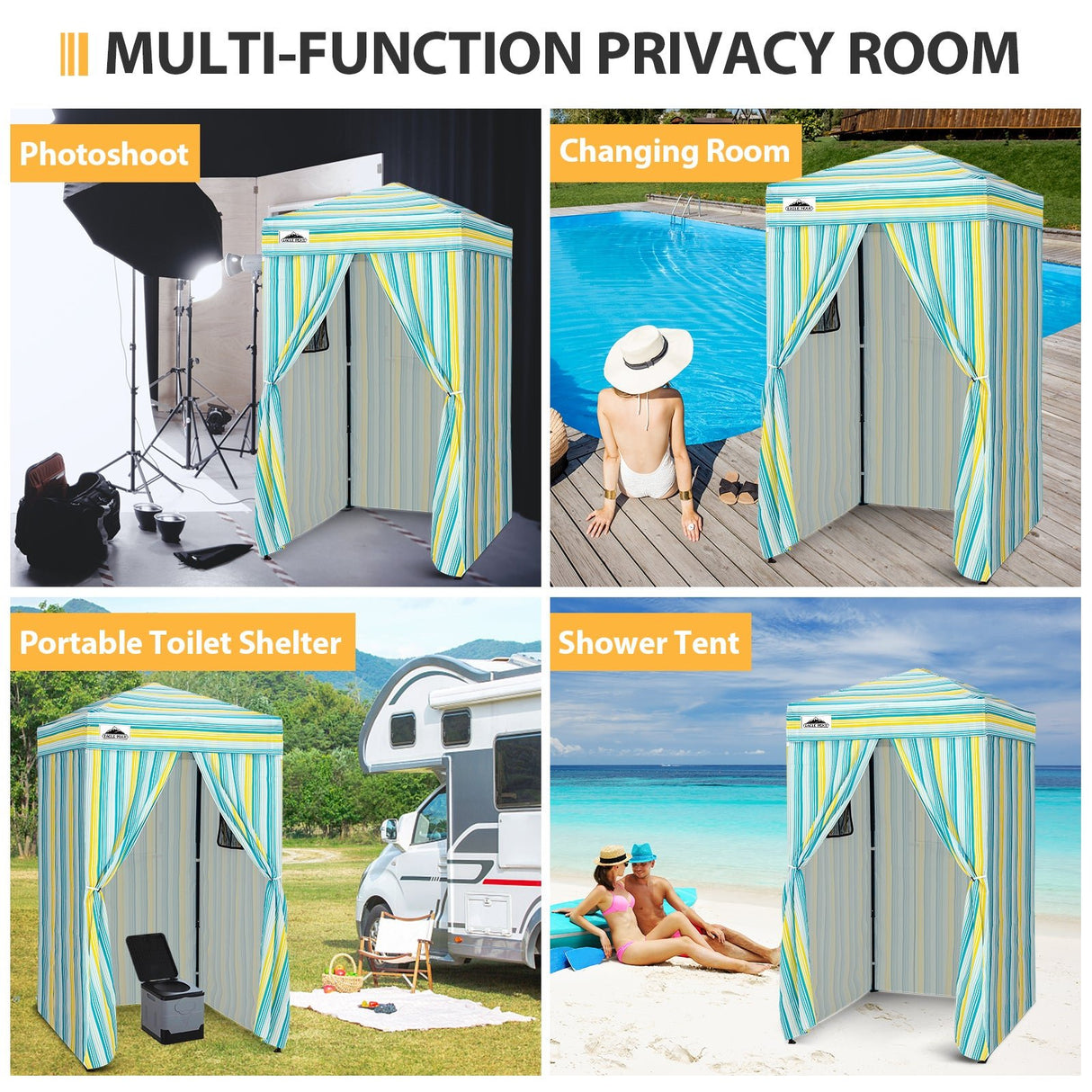Flex Ultra Compact 4x4 Pop Up Changing Room Canopy - Eagle Peak Custom Canopy Tent