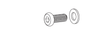 FTPG100TEX - Part AA Bolt with Washer M6x12 - Eagle Peak Custom Canopy Tent