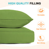 Outdoor Deep Seat Patio Seat Cushion Set, 25x25x5 inch, 2-Piece Back Chair Cushion