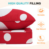 Outdoor Deep Seat Patio Seat Cushion Set, 25x25x5 inch, 2-Piece Back Chair Cushion