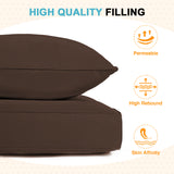 Outdoor Deep Seat Patio Seat Cushion Set, 25x25x5 inch, 2-Piece Back Chair Cushion