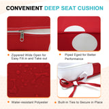 Outdoor Deep Seat Patio Seat Cushion Set, 25x25x5 inch, 2-Piece Back Chair Cushion