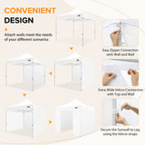 10x10 Heavy Duty Pop up Commercial Canopy with Removable Sidewalls