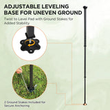 Greenhouse Center Support Pole with Ground Stakes - Eagle Peak Custom Canopy Tent