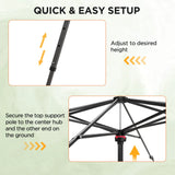 Greenhouse Center Support Pole with Ground Stakes - Eagle Peak Custom Canopy Tent